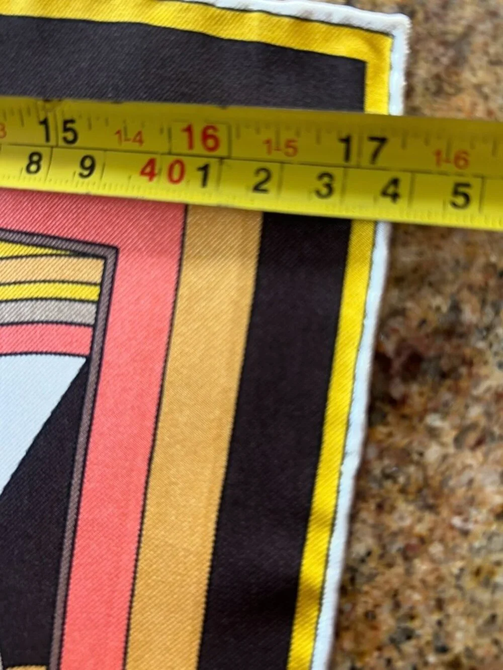 Vintage Emilio Pucci Silk Scarf Made in Italy Hand Rolled Edges